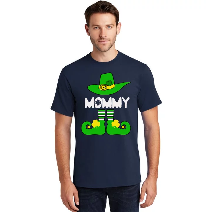 Mommy Elf Funny Irish Lucky St Patricks Day Gift Mom Women Tall T-Shirt