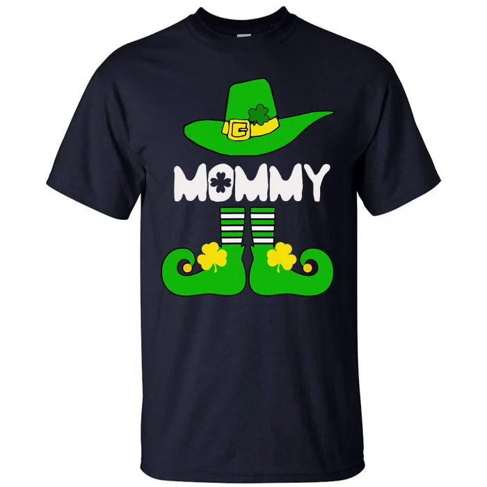 Mommy Elf Funny Irish Lucky St Patricks Day Gift Mom Women Tall T-Shirt