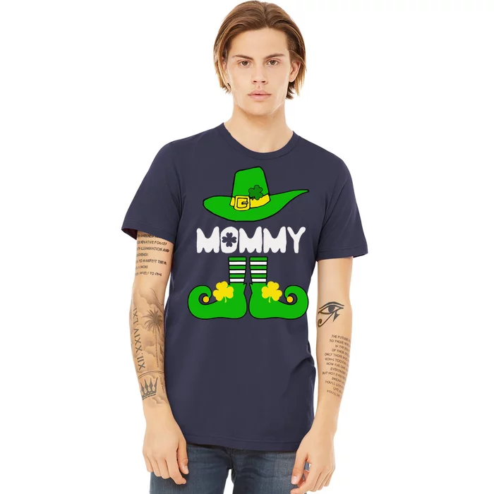 Mommy Elf Funny Irish Lucky St Patricks Day Gift Mom Women Premium T-Shirt