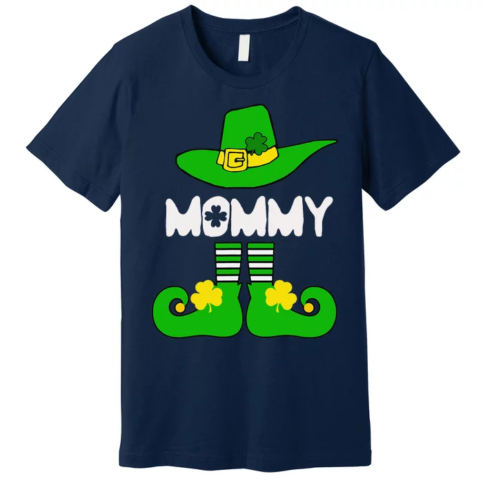 Mommy Elf Funny Irish Lucky St Patricks Day Gift Mom Women Premium T-Shirt