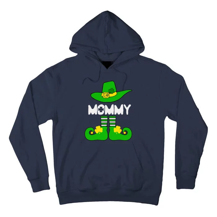 Mommy Elf Funny Irish Lucky St Patricks Day Gift Mom Women Tall Hoodie