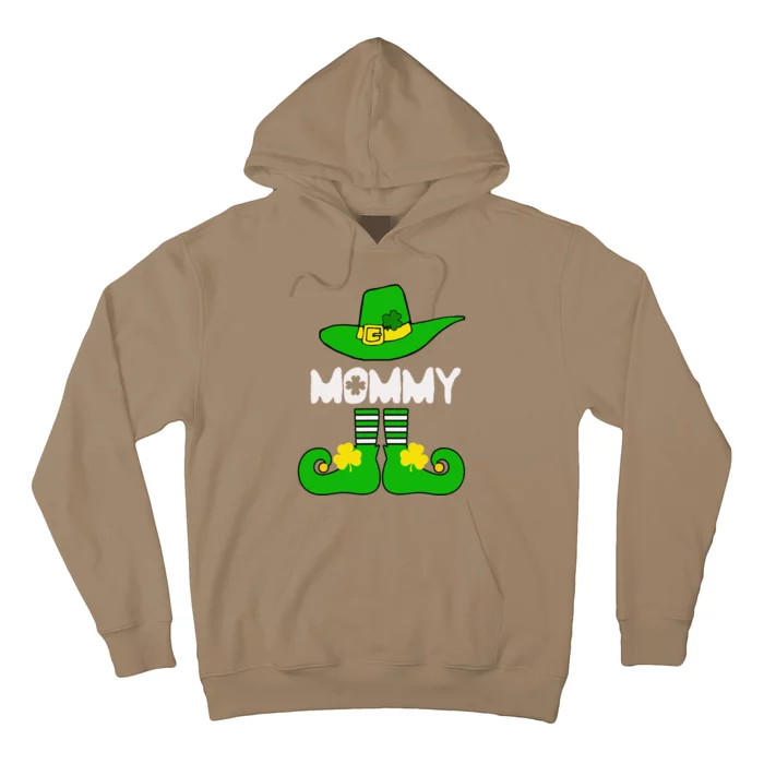 Mommy Elf Funny Irish Lucky St Patricks Day Gift Mom Women Hoodie