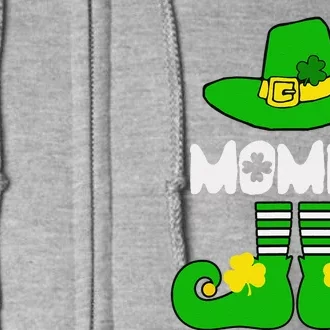 Mommy Elf Funny Irish Lucky St Patricks Day Gift Mom Women Full Zip Hoodie