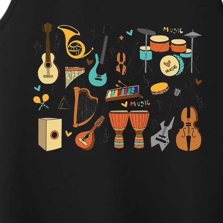 Music Education Funny For Music Teacher Performance Tank