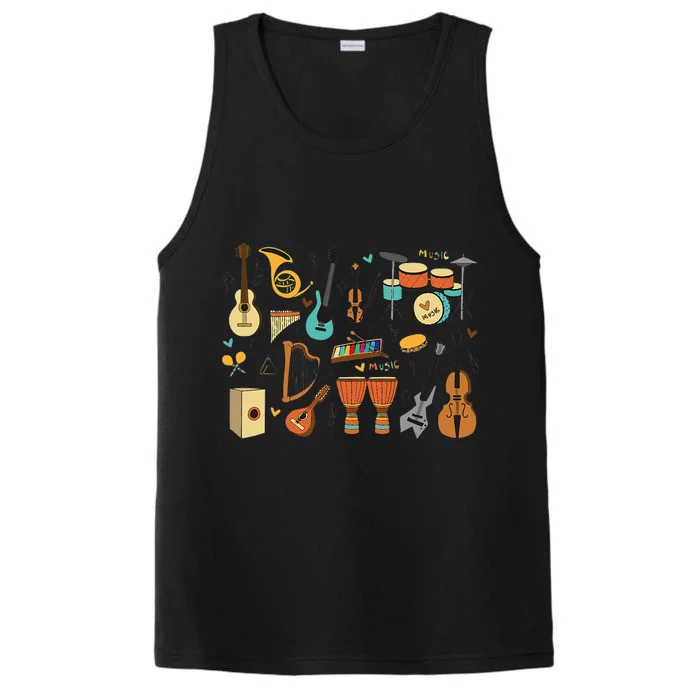 Music Education Funny For Music Teacher Performance Tank