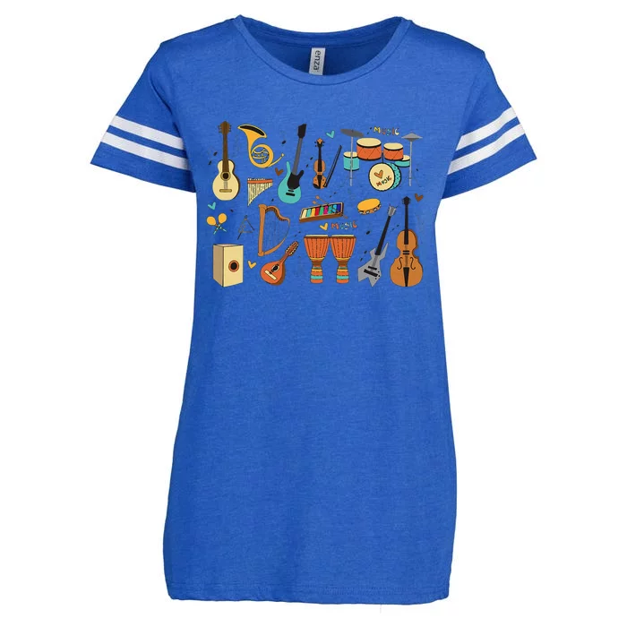 Music Education Funny For Music Teacher Enza Ladies Jersey Football T-Shirt