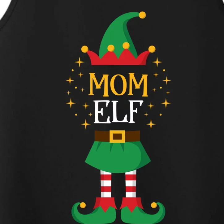 Mom Elf Funny Mother Xmas Cute Matching Family Group Elves Gift Performance Tank