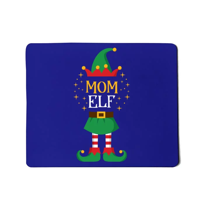 Mom Elf Funny Mother Xmas Cute Matching Family Group Elves Gift Mousepad