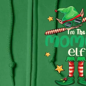 Mommy Elf Family Matching Group Christmas Squad Full Zip Hoodie