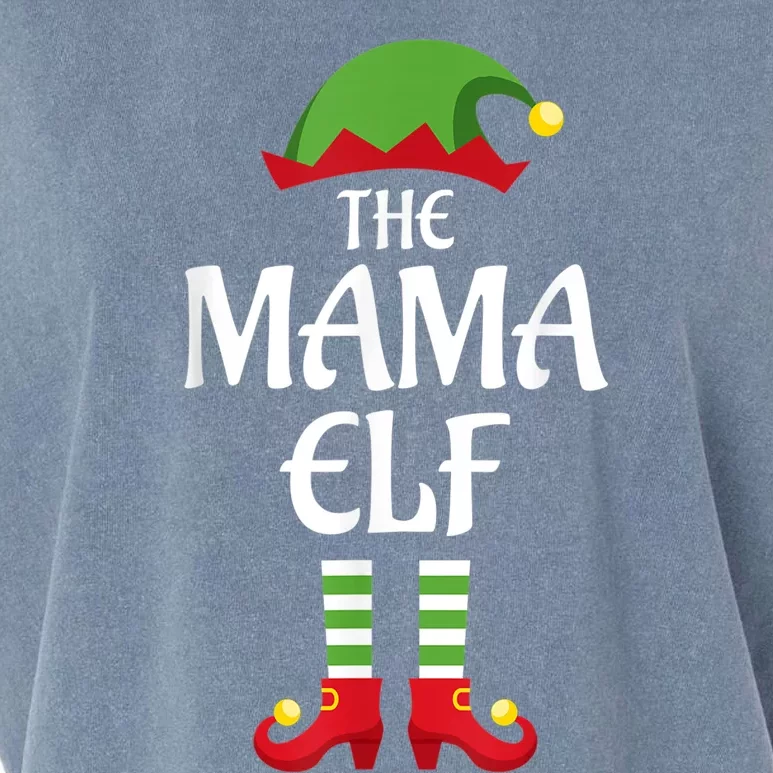 Mama Elf Family Matching Group Christmas Garment-Dyed Women's Muscle Tee