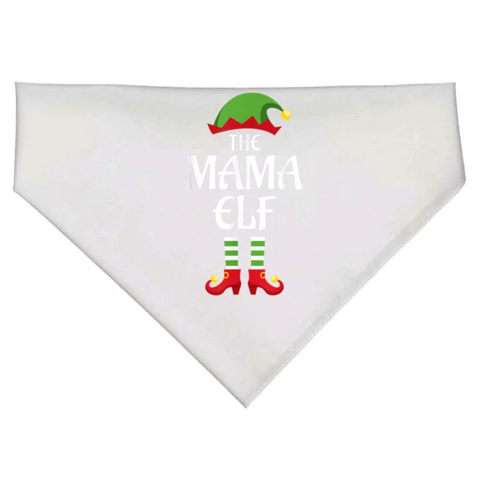 Mama Elf Family Matching Group Christmas USA-Made Doggie Bandana