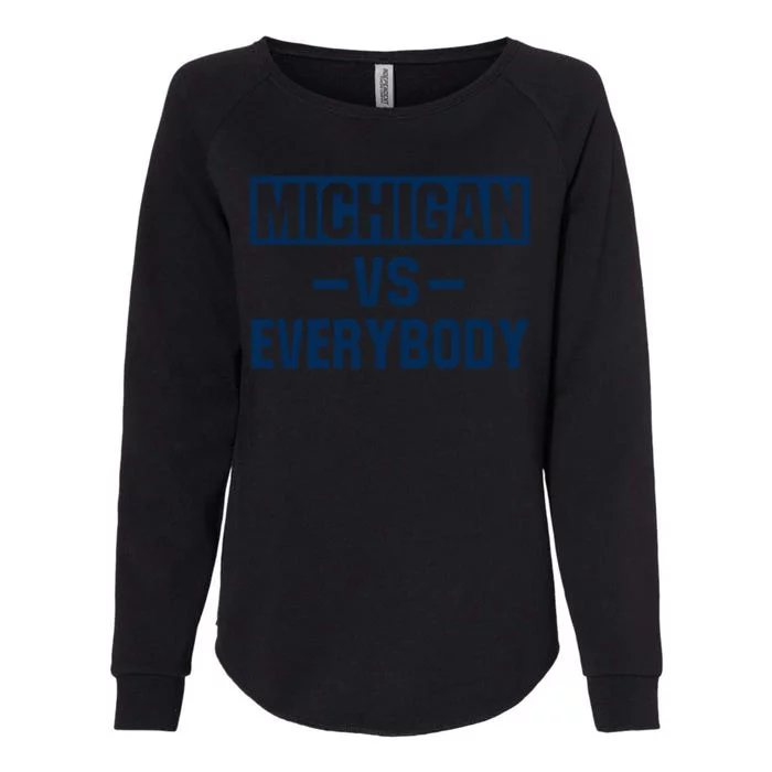 Michigan Everybody Funny Womens California Wash Sweatshirt