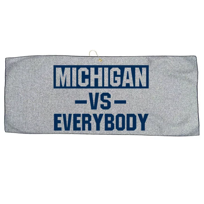 Michigan Everybody Funny Large Microfiber Waffle Golf Towel