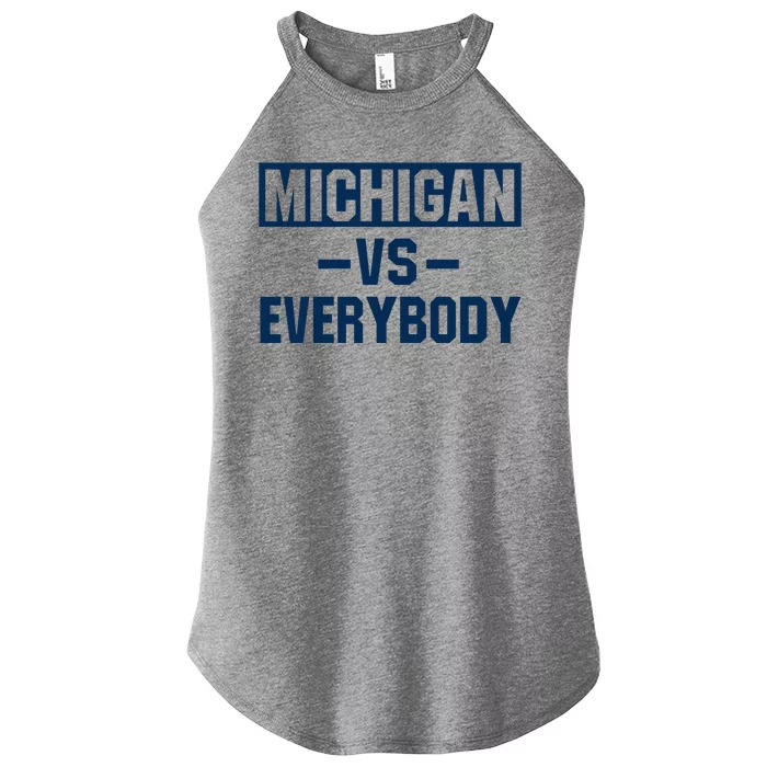 Michigan Everybody Funny Women’s Perfect Tri Rocker Tank