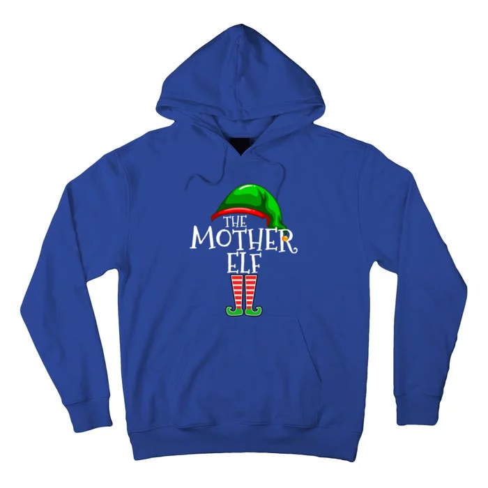 Mother Elf Family Matching Group Christmas Gift Mommy Mom Funny Gift Tall Hoodie