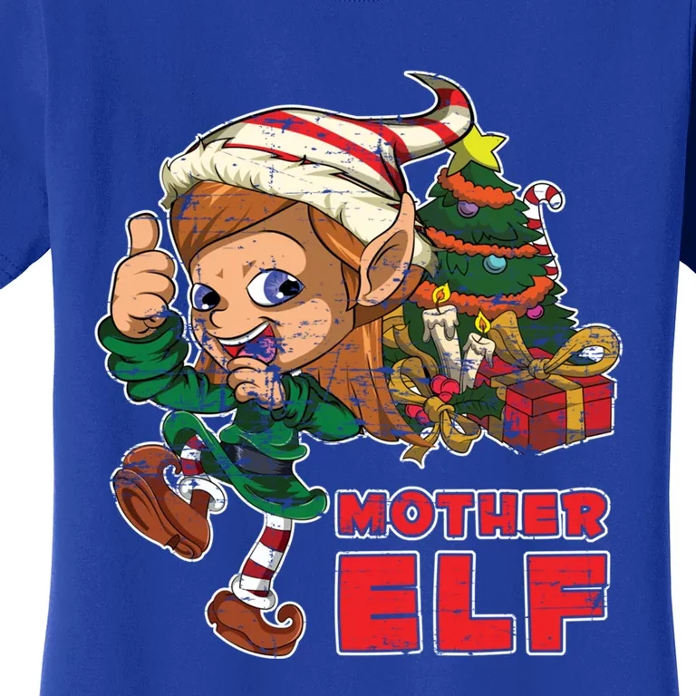 Mother Elf Family Xmas Pajama Mom Gift Mother Gift Women's T-Shirt