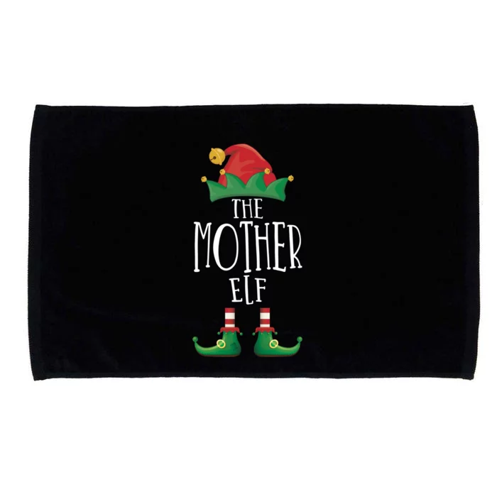 Mother Elf Funny Family Matching Group Christmas Party Elf Gift Microfiber Hand Towel