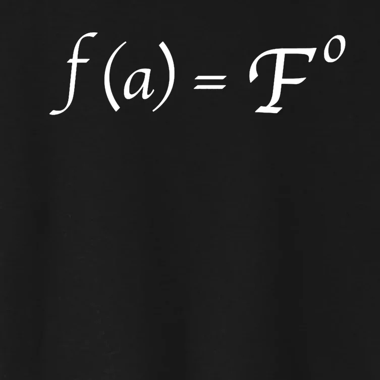 Math Equation Fafo Women's Crop Top Tee