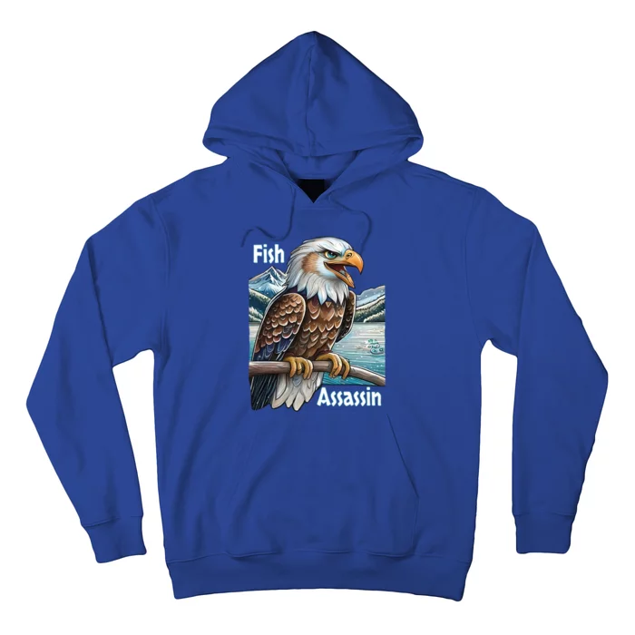 Majestic Eagle Fisher Overlooking A Mountain Lake Cool Gift Hoodie