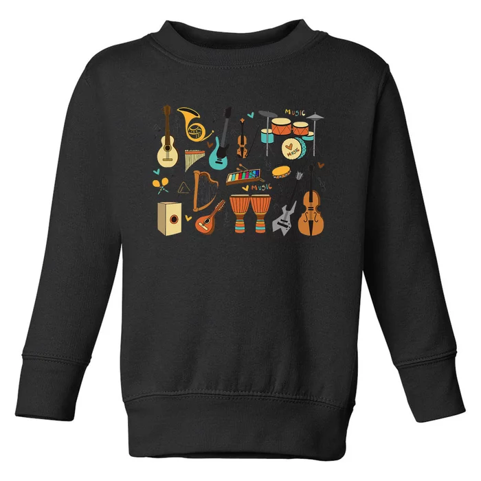 Music Education Funny for Music Teacher Toddler Sweatshirt