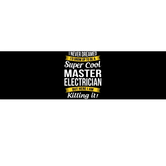 Master Electrician Funny Gift Bumper Sticker