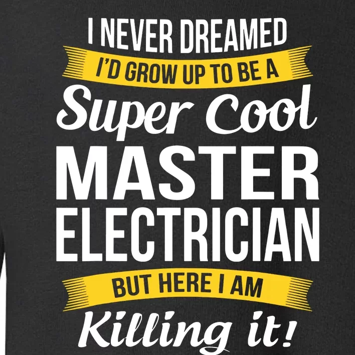 Master Electrician Funny Gift Toddler Sweatshirt