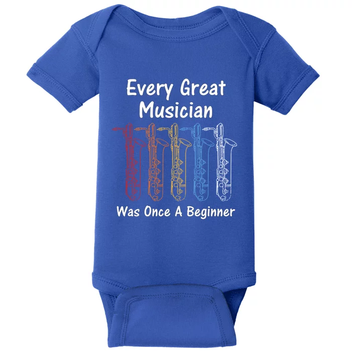 Music Education Funny For Saxophone Music Teacher Cute Gift Baby Bodysuit