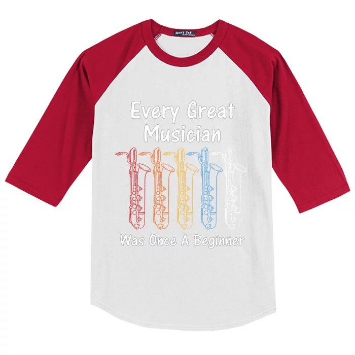 Music Education Funny For Saxophone Music Teacher Cute Gift Kids Colorblock Raglan Jersey