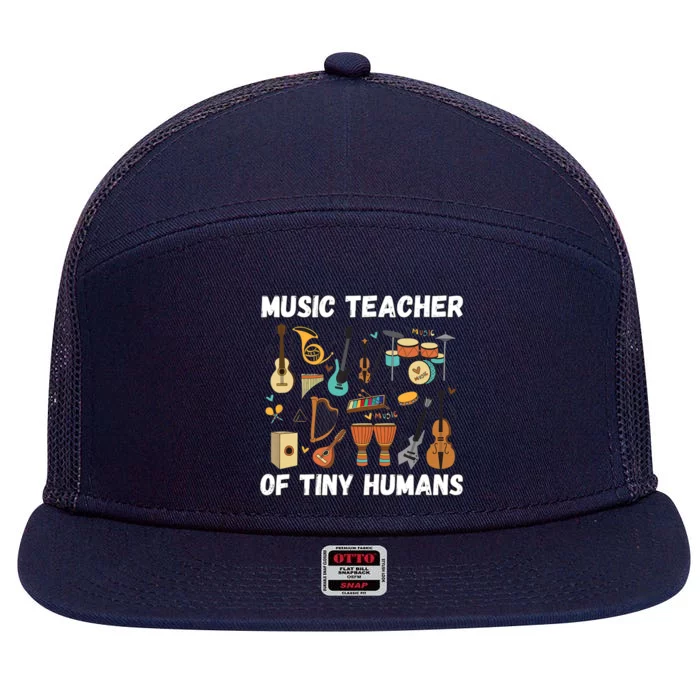 Music Education Funny For Music Teacher 7 Panel Mesh Trucker Snapback Hat