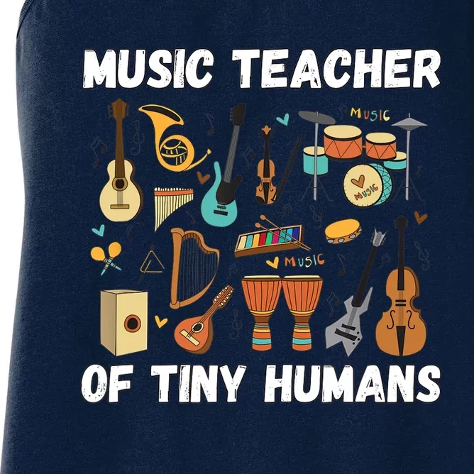 Music Education Funny For Music Teacher Women's Racerback Tank