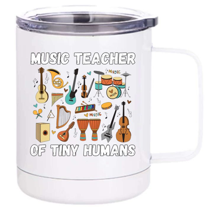 Music Education Funny For Music Teacher Front & Back 12oz Stainless Steel Tumbler Cup