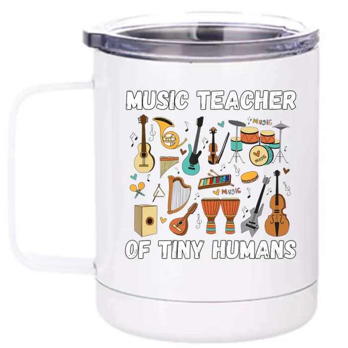 Music Education Funny For Music Teacher Front & Back 12oz Stainless Steel Tumbler Cup