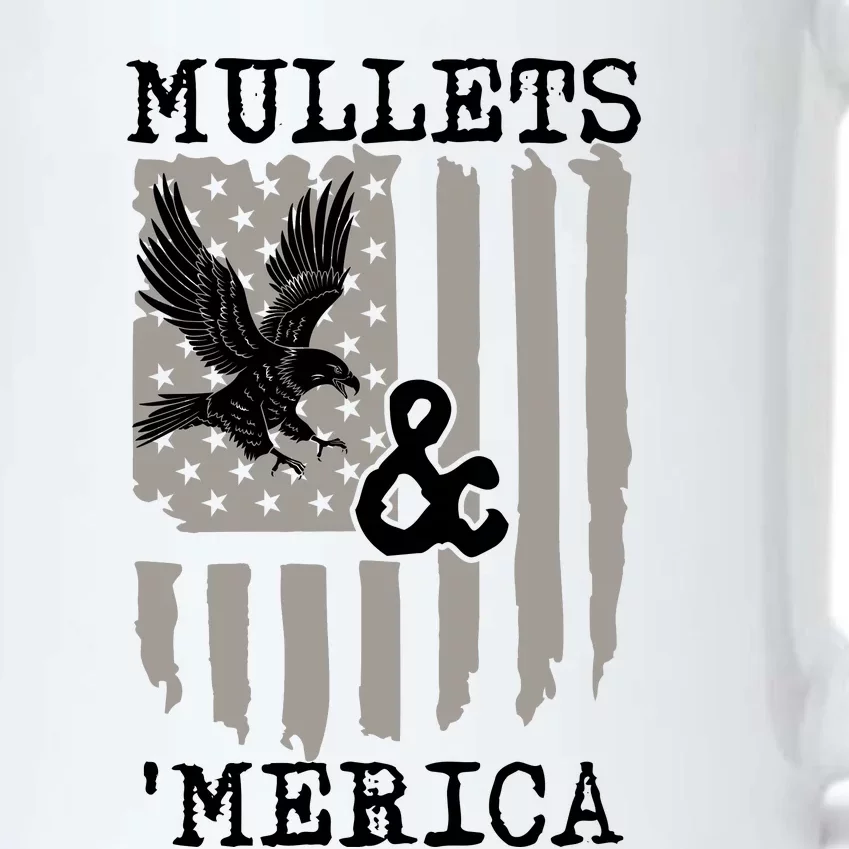 Mullet Eagle Flag Mullets And Merica | Party In The Back Black Color Changing Mug