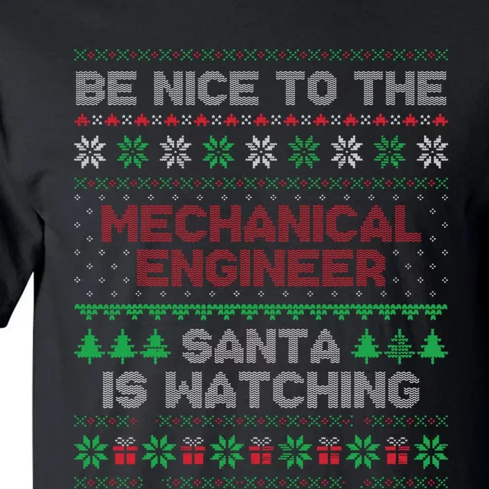 Mechanical Engineer Gift Mechanical Engineer Ugly Sweater Tall T-Shirt