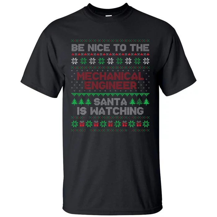 Mechanical Engineer Gift Mechanical Engineer Ugly Sweater Tall T-Shirt