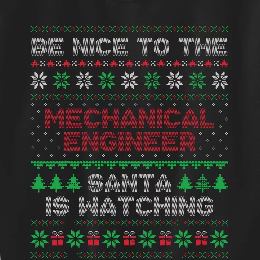 Mechanical Engineer Gift Mechanical Engineer Ugly Sweater Kids Sweatshirt