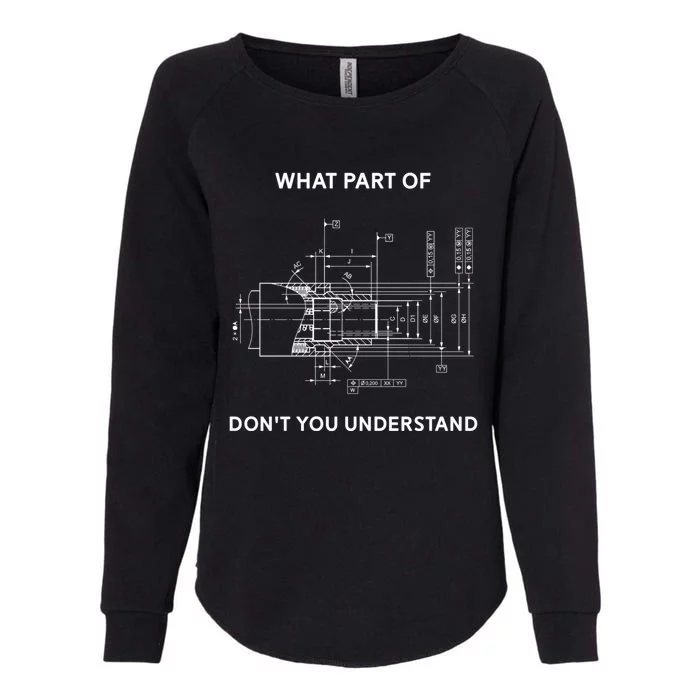 Mechanical Engineer Gift Womens California Wash Sweatshirt