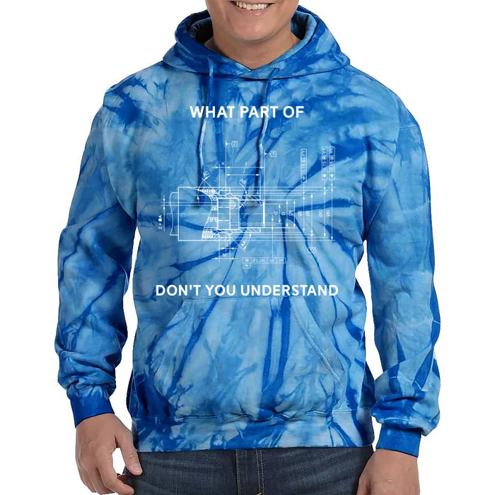 Mechanical Engineer Gift Tie Dye Hoodie