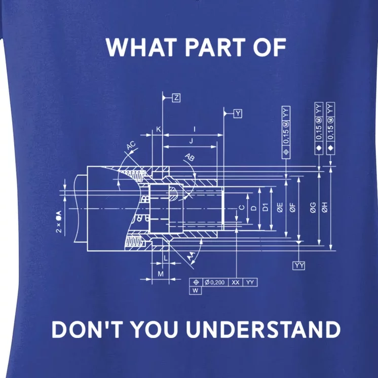 Mechanical Engineer Gift Women's V-Neck T-Shirt