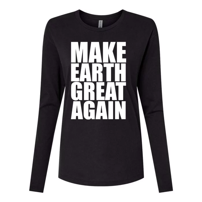 Make Earth Great Again Womens Cotton Relaxed Long Sleeve T-Shirt