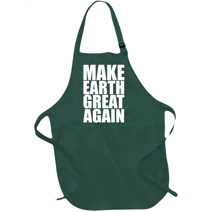 Make Earth Great Again Full-Length Apron With Pocket