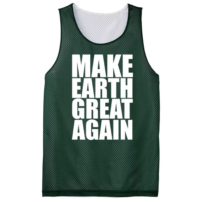 Make Earth Great Again Mesh Reversible Basketball Jersey Tank