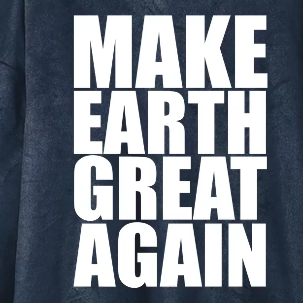 Make Earth Great Again Hooded Wearable Blanket