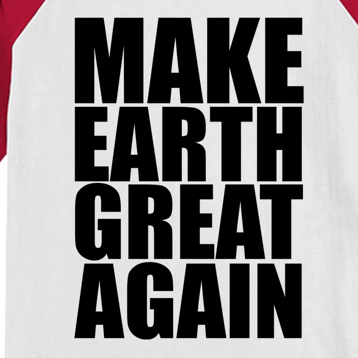 Make Earth Great Again Kids Colorblock Raglan Jersey