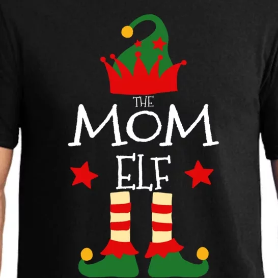 Mom Elf Group Matching Family Christmas Funny Gift Holiday Mother Cute Gift Pajama Set