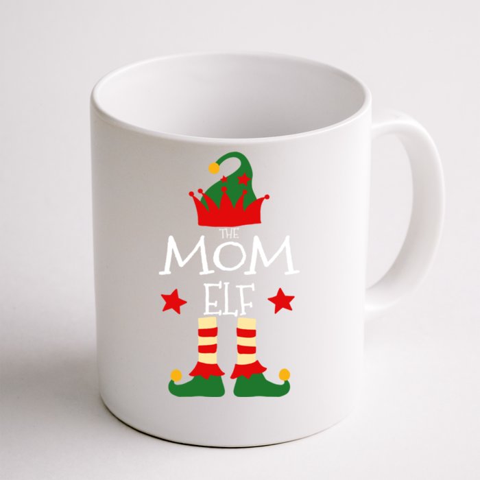 Mom Elf Group Matching Family Christmas Funny Gift Holiday Mother Cute Gift Front & Back Coffee Mug