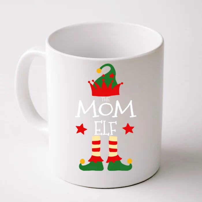 Mom Elf Group Matching Family Christmas Funny Gift Holiday Mother Cute Gift Front & Back Coffee Mug