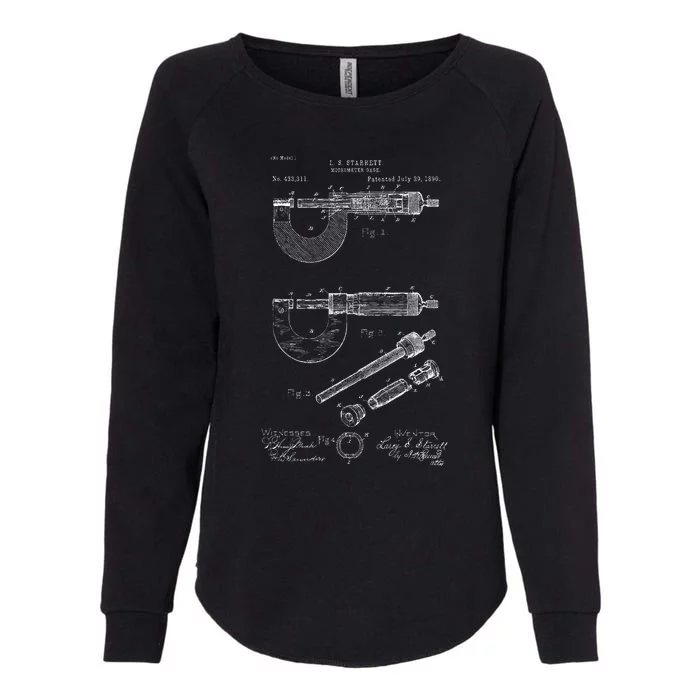 Mechanical Engineer Gift Micrometer Gage Womens California Wash Sweatshirt