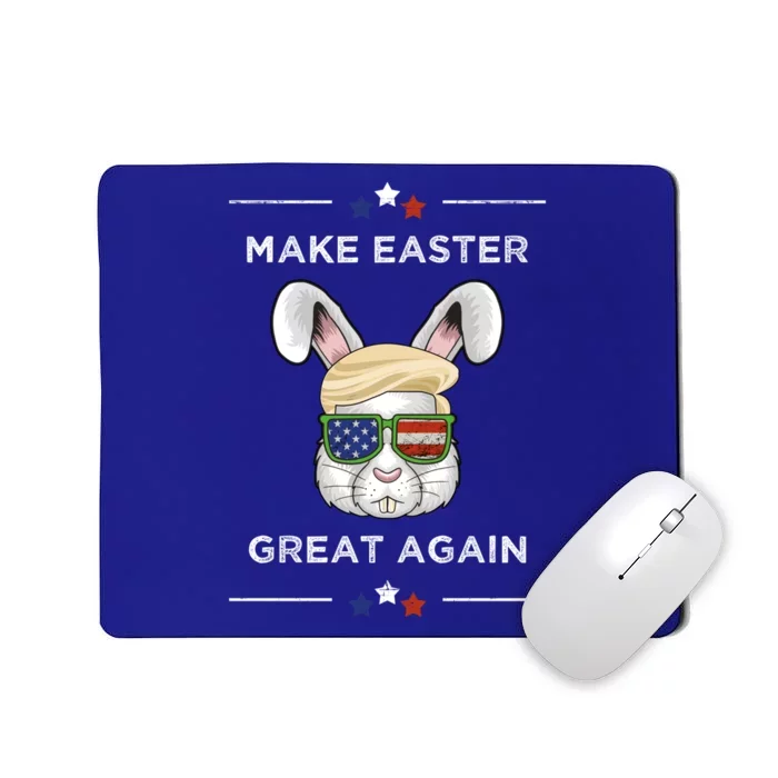 Make Easter Great Again Funny Trump Bunny Gift Usa Flag Gift Mousepad