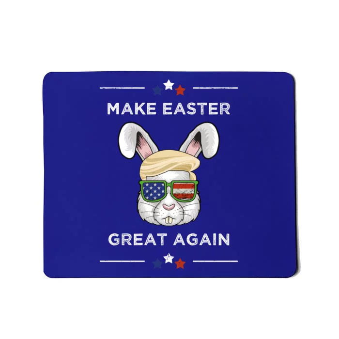 Make Easter Great Again Funny Trump Bunny Gift Usa Flag Gift Mousepad